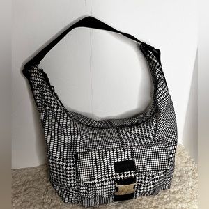 Ralph Lauren Plaid houndstooth shoulder bag nylon
